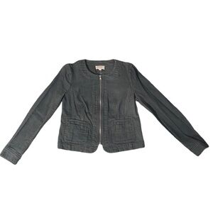 LOFT Zip-Up Jacket w/ Pockets (Small)